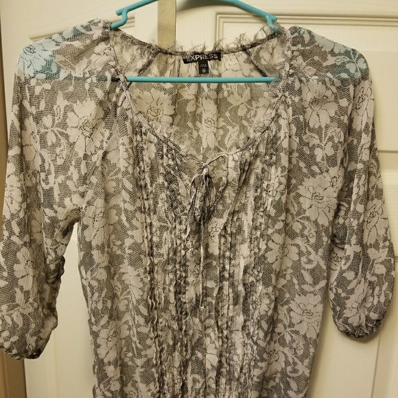 Express Tops - Xs sheer top